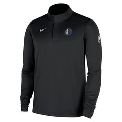 Dallas Mavericks 2025/26 Authentic Coaches Quarter-Zip Dri-Fit Top for sale Black | Nike
