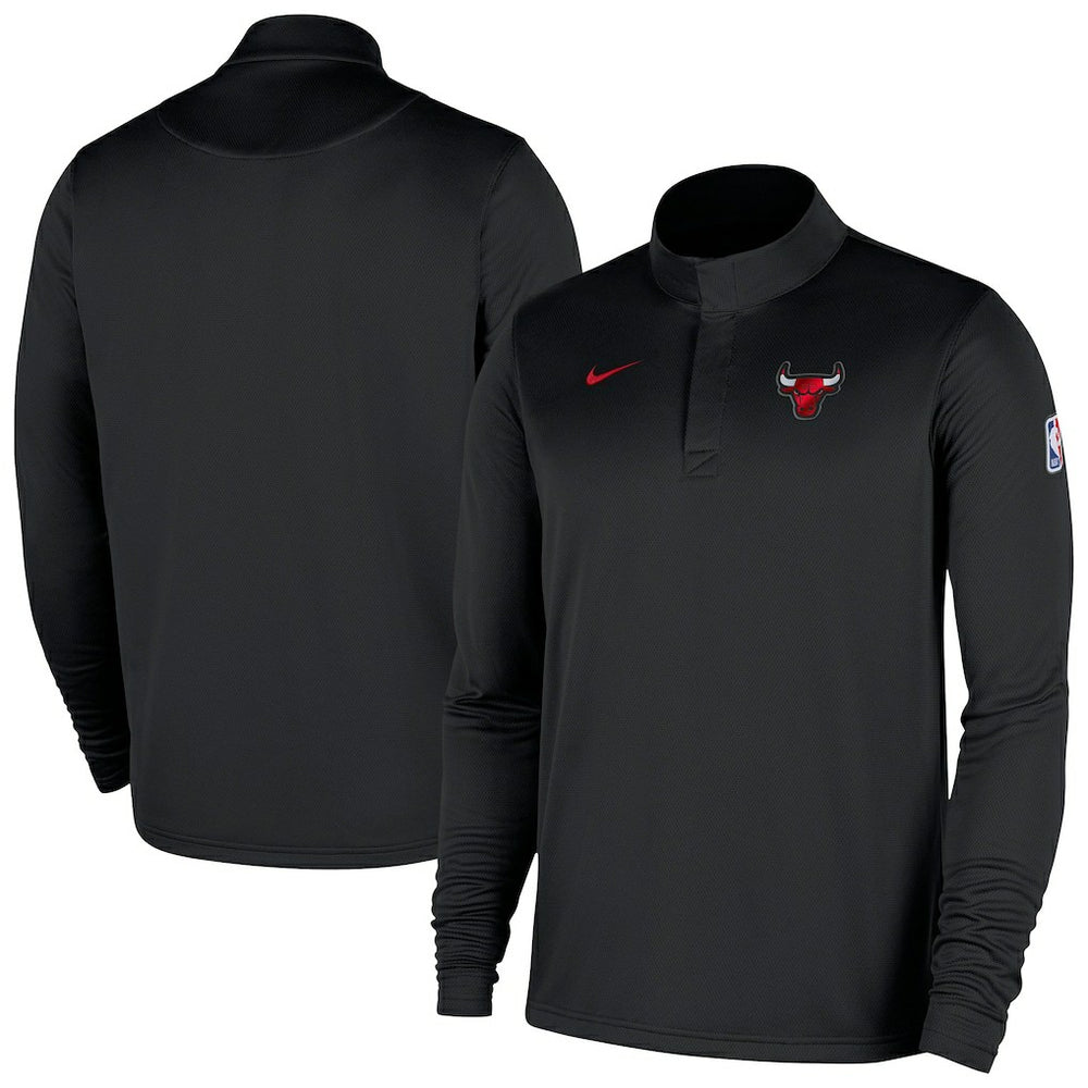 Chicago Bulls 2025/26 Authentic Coaches Quarter-Zip Dri-Fit Top Black | Nike online