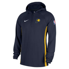 Indiana Pacers Authentic On Court Zone Quarter-Zip Dri-FIT Hoodie Jacket Navy | Nike