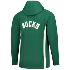 Milwaukee Bucks Authentic On Court Zone Quarter-Zip Dri-FIT Hoodie Jacket Hunter Green | Nike US