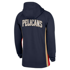 New Orleans Pelicans Authentic On Court Zone Quarter-Zip Dri-FIT Hoodie Jacket Navy | Nike outlet