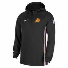 Phoenix Suns Authentic On Court Zone Quarter-Zip Dri-FIT Hoodie Jacket Black | Nike