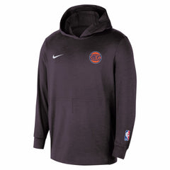 New York Knicks Authentic Practice Yoga Restore Dri-Fit Pullover Hoodie Black | Nike outlet