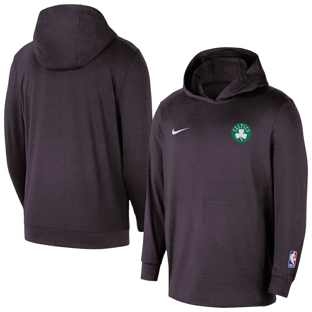 Boston Celtics Authentic Practice Yoga Restore Dri-Fit Pullover Hoodie Black | Nike US