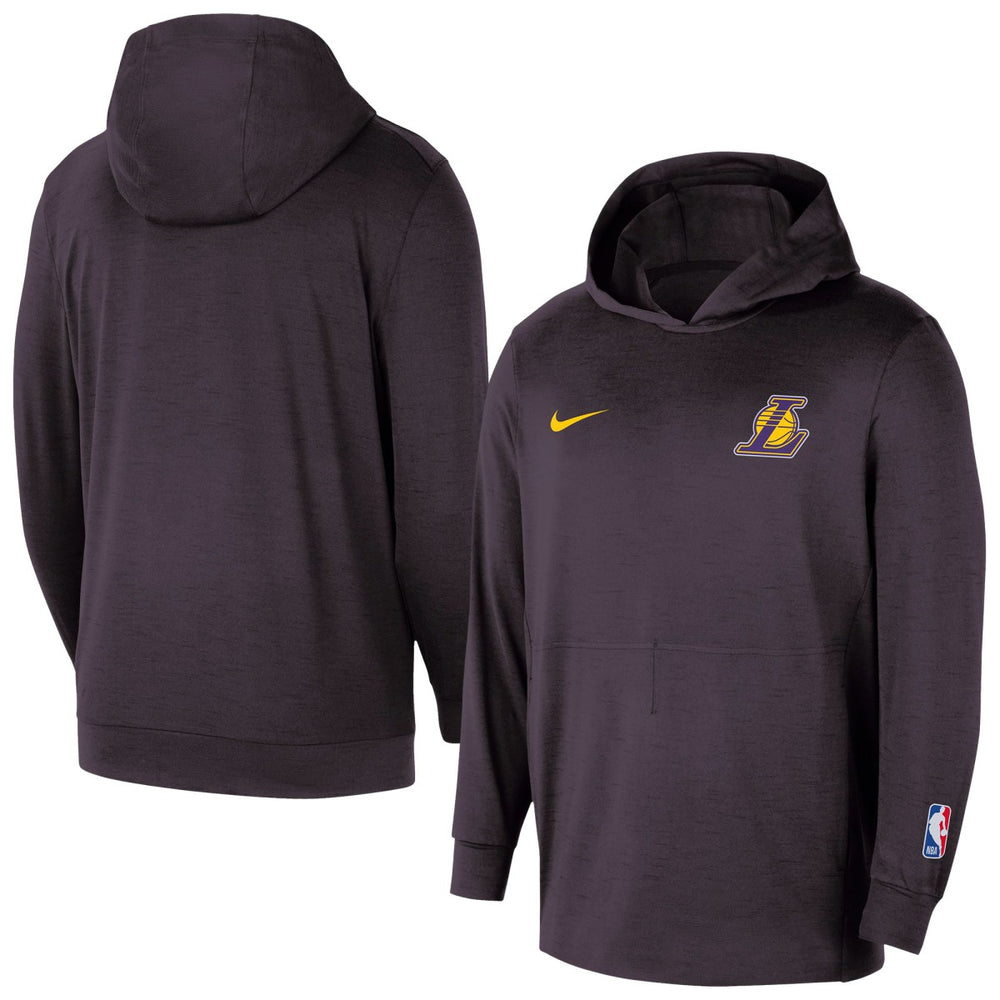 Los Angeles Lakers Authentic Practice Yoga Restore Dri-Fit Pullover Hoodie Black | Nike outlet