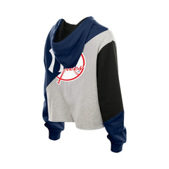 New York Yankees New Era Women's Upcycled Color Block Cropped Boxy Hoodie - New Era Discount