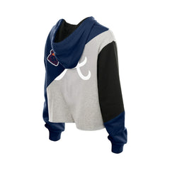 Atlanta Braves New Era Women's Upcycled Color Block Cropped Boxy Hoodie - New Era Online