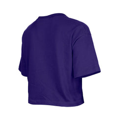 Baltimore Ravens New Era Girl's Flip Sequin Boxy T-Shirt Purple