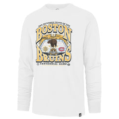 Boston Bruins '47 Centennial Game Long Sleeve T-Shirt - White - NHL 202603299