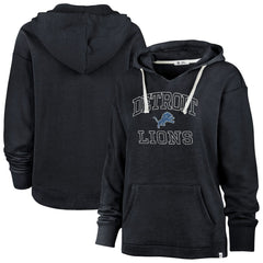47 brand Detroit Lions '47 Women's Plus Size Clarity Kennedy Pullover Hoodie Navy
