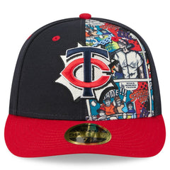 Minnesota Twins New Era 2025 MLB Diamond Hero Edition Low Profile 59FIFTY Fitted Hat - Navy/Red - New Era Lifestyle