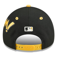 Pittsburgh Pirates New Era 2025 MLB Diamond Hero Edition A-Frame 9FORTY Adjustable Hat - Black/Gold - New Era Online
