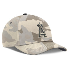 Los Angeles Angels Nike Camo Pack Rise Adjustable Hat - Natural - Nike Discount