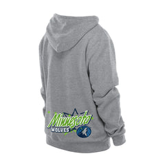 Minnesota Timberwolves Injection Sport Classics Fleece Hoodie Heather Gray | New Era US