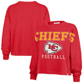 47 brand Kansas City Chiefs '47 Women's Outreach City Oversized Long Sleeve T-Shirt Red