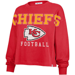 47 brand Kansas City Chiefs '47 Women's Outreach City Oversized Long Sleeve T-Shirt Red