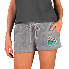 Miami Dolphins Concepts Sport Women's Mainstream Terry Shorts Gray