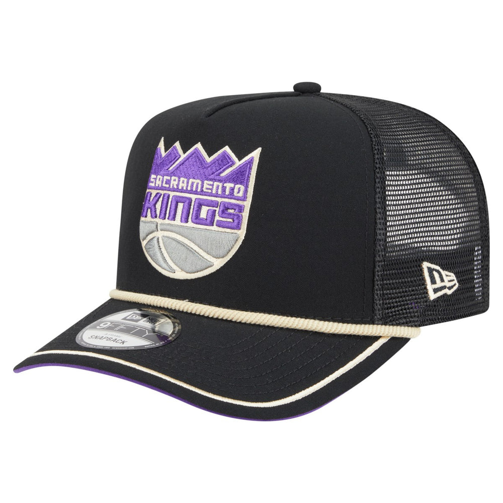 Sacramento Kings Vintage Team Rope A-Frame 9FIFTY Snapback Hat Black | New Era Near Me