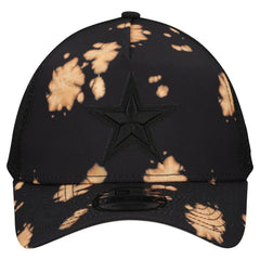 Dallas Cowboys New Era Bleached 9FORTY A-Frame Adjustable Hat Black