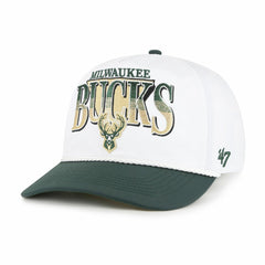 Milwaukee Bucks '47 Tribute Two-Tone Hitch Adjustable Hat White/Hunter Green | 47 brand Near Me
