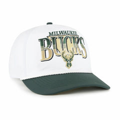 Milwaukee Bucks '47 Tribute Two-Tone Hitch Adjustable Hat White/Hunter Green | 47 brand Near Me