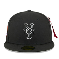 New York Mets New Era x Alpha Industries 59FIFTY Fitted Hat - Black - New Era Lifestyle