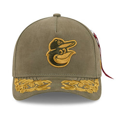 Baltimore Orioles New Era x Alpha Industries A-Frame 9FORTY Adjustable Hat - Olive - New Era Sale