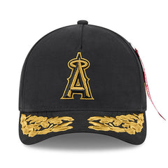 Los Angeles Angels New Era x Alpha Industries A-Frame 9FORTY Adjustable Hat - Black - New Era Lifestyle