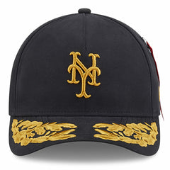 New York Mets New Era x Alpha Industries A-Frame 9FORTY Adjustable Hat - Black - New Era Discount