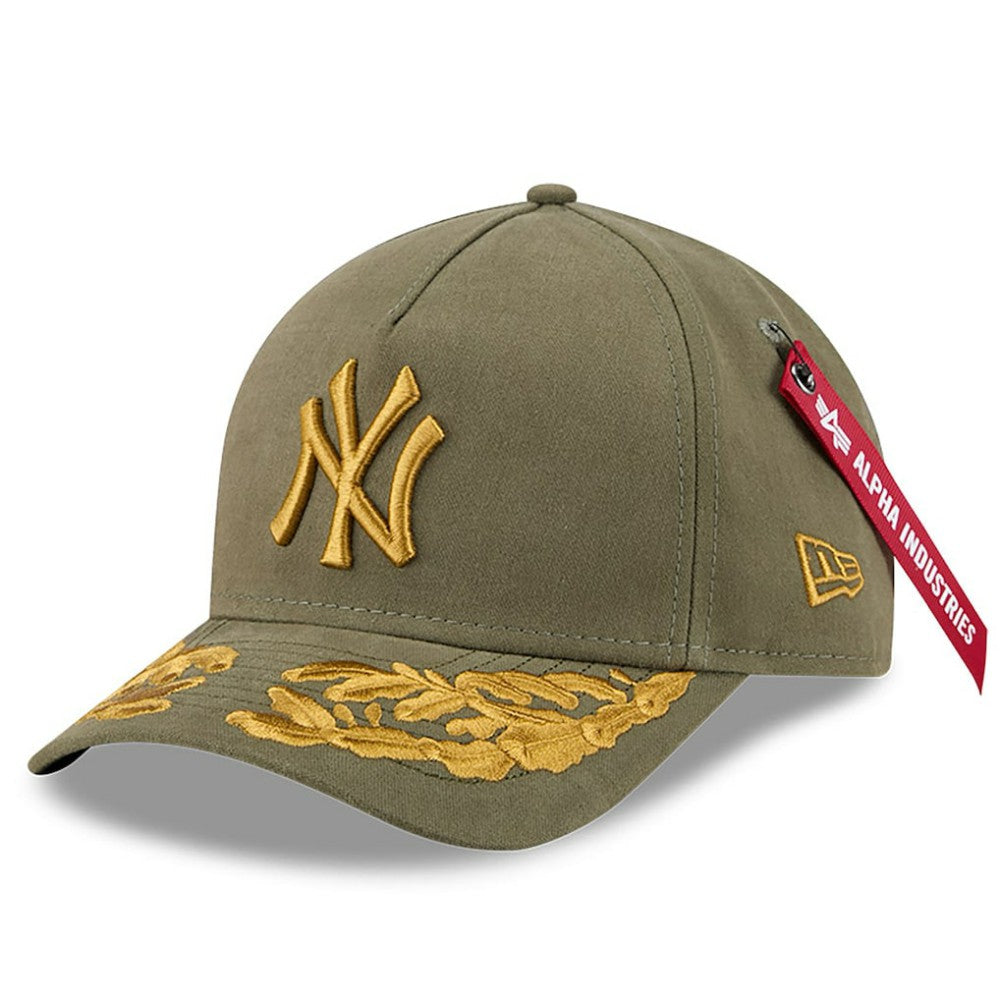New York Yankees New Era x Alpha Industries A-Frame 9FORTY Adjustable Hat - Olive - New Era on Sale