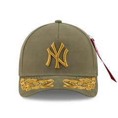 New York Yankees New Era x Alpha Industries A-Frame 9FORTY Adjustable Hat - Olive - New Era on Sale
