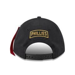 Philadelphia Phillies New Era x Alpha Industries A-Frame 9FORTY Adjustable Hat - Black - New Era Lifestyle