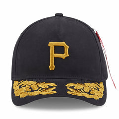 Pittsburgh Pirates New Era x Alpha Industries A-Frame 9FORTY Adjustable Hat - Black - New Era on Sale
