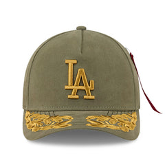 Los Angeles Dodgers New Era x Alpha Industries A-Frame 9FORTY Adjustable Hat - Olive - New Era Discount