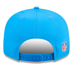 Detroit Lions New Era 2025 Sideline Throwback Split Panel 9FIFTY Snapback Hat Blue