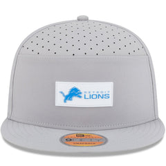 Detroit Lions New Era 2025 Sideline Split Panel 9FIFTY Snapback Hat Gray