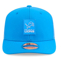 Detroit Lions New Era 2025 Sideline 9SEVENTY Trucker Adjustable Hat Blue
