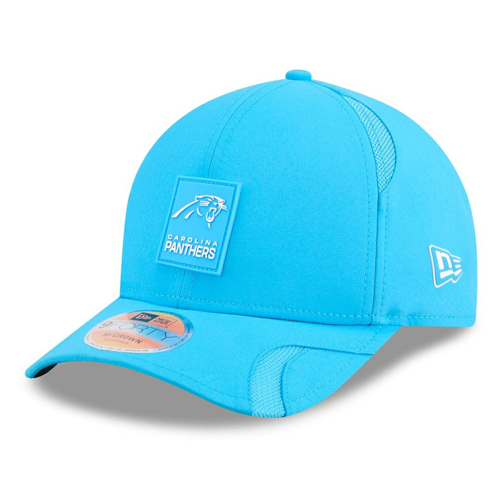 Carolina Panthers New Era 2025 Sideline M-Crown 9FORTY Adjustable Hat Blue