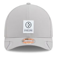 Pittsburgh Steelers New Era 2025 Sideline M-Crown 9FORTY Adjustable Hat Gray