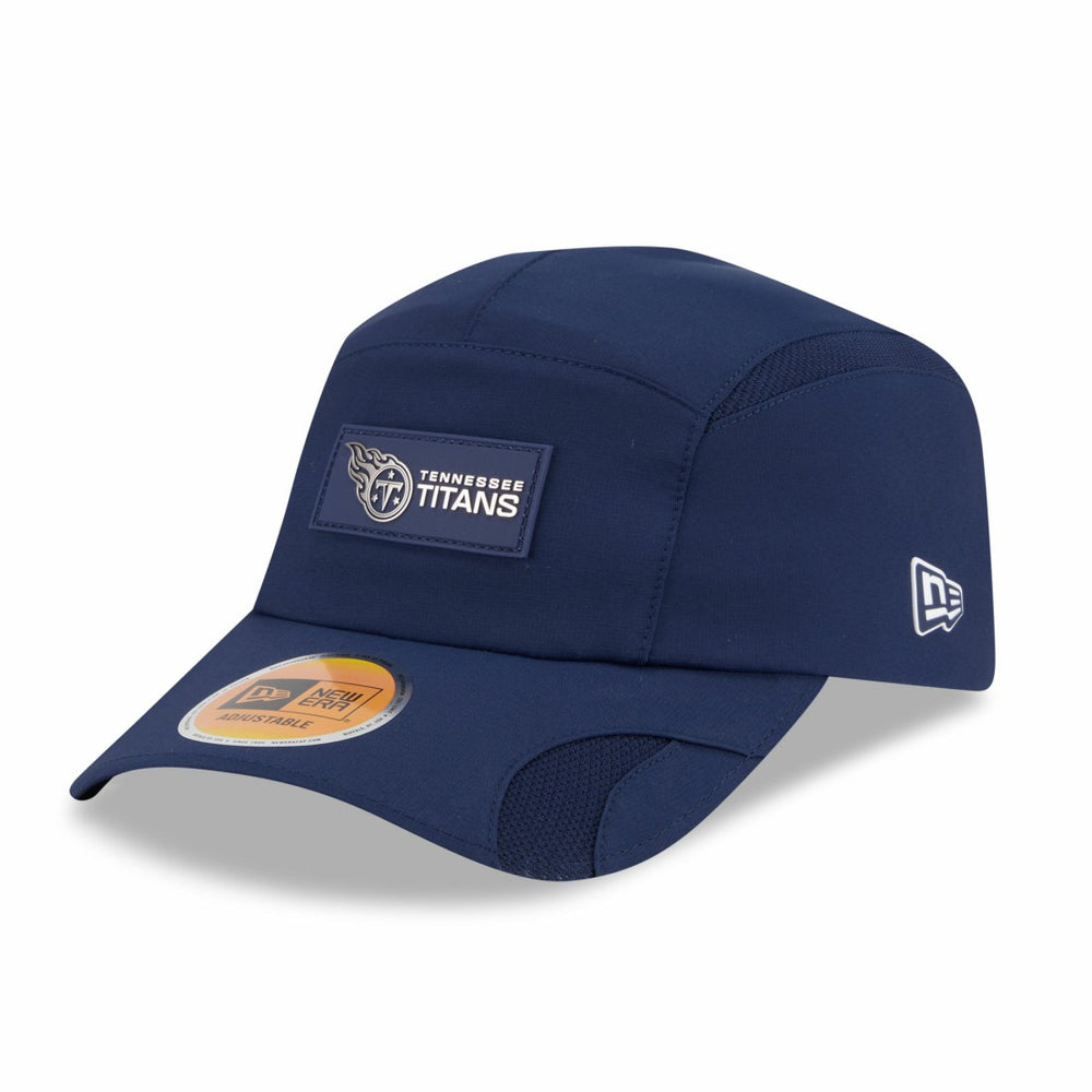 Tennessee Titans New Era 2025 Sideline Runner Adjustable Hat Navy