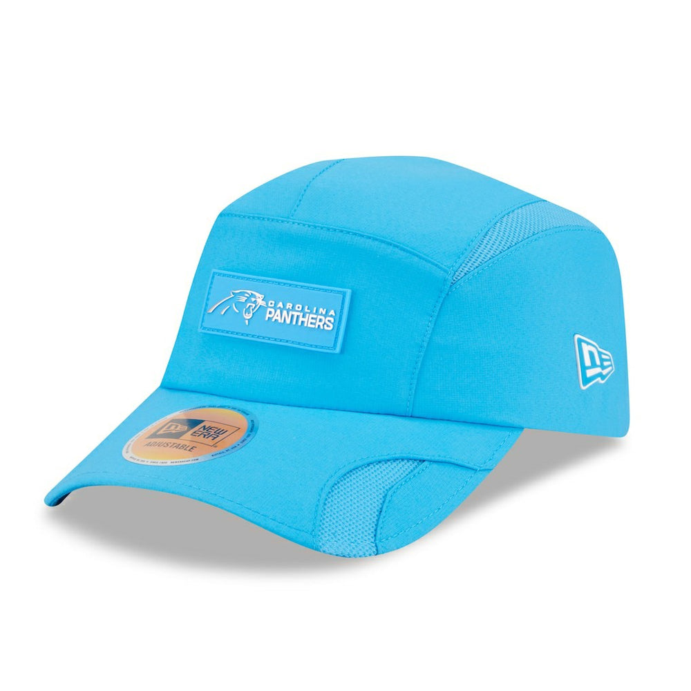Carolina Panthers New Era 2025 Sideline Runner Adjustable Hat Blue