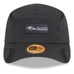 Baltimore Ravens New Era 2025 Sideline Runner Adjustable Hat Black
