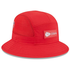 Kansas City Chiefs New Era 2025 Sideline Bucket Hat Red