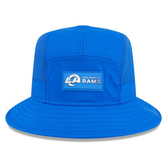Los Angeles Rams New Era 2025 Sideline Bucket Hat Royal