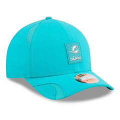 Miami Dolphins New Era Youth 2025 Sideline 9FORTY Adjustable Hat Aqua