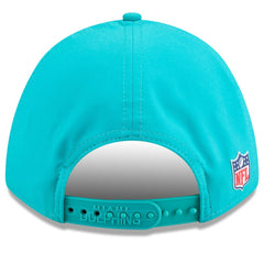 Miami Dolphins New Era Youth 2025 Sideline 9FORTY Adjustable Hat Aqua
