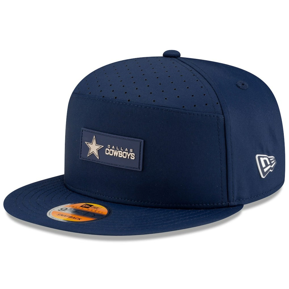 Dallas Cowboys New Era 2025 Sideline Split Panel 9FIFTY Snapback Hat Navy
