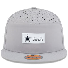 Dallas Cowboys New Era 2025 Sideline Split Panel 9FIFTY Snapback Hat Gray