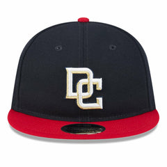 Washington Nationals New Era Baseball Hall of Fame Retro Crown 9FIFTY Adjustable Hat - Navy/Red - New Era on Sale