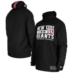 New York Giants New Era Functional Fandom Balaclava Helmet Stripe Tri-Blend Hoodie Black
